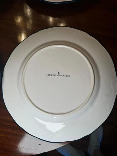 10 Colefax Fowler Tulip and Butterfly 11 Inch Dinner Plates