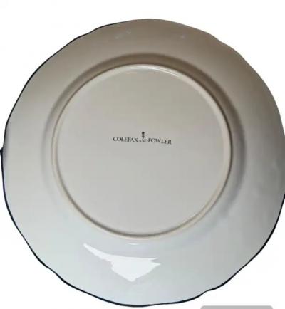 10 Colefax Fowler Tulip and Butterfly 11 Inch Dinner Plates