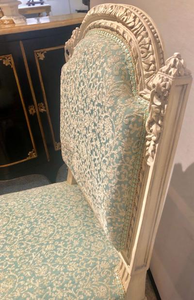 10 Paint Decorated Louis XVI Style Side Dining Chairs Finely Carved