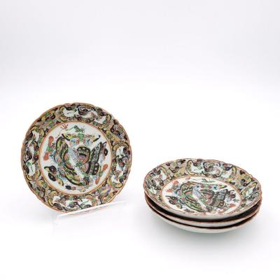 1000 Butterflies Chinese Export porcelain smaller dishes coasters 