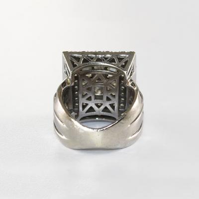 10K White Gold Diamond Cluster Ring 3 00ct