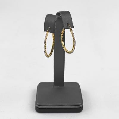 10K Yellow Gold Diamond Hoop Earrings 0 25ct