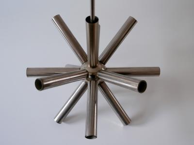 12 Armed Mid Century Modern Sputnik Chandelier or Pendant Lamp 1960s Germany