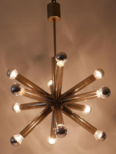 12 Armed Mid Century Modern Sputnik Chandelier or Pendant Lamp 1960s Germany