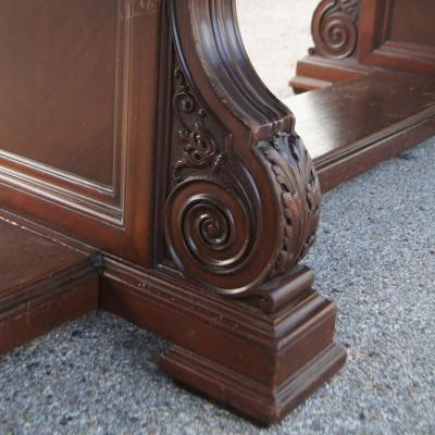 12 FT 1900s Royal Dutch Shell Group Antique Oak Table