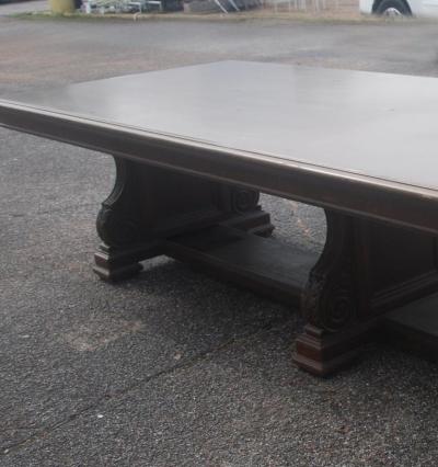 12 FT 1900s Royal Dutch Shell Group Antique Oak Table