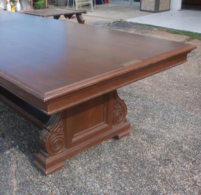 12 FT 1900s Royal Dutch Shell Group Antique Oak Table