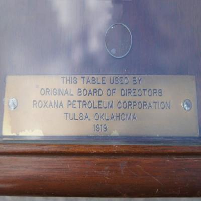 12 FT 1900s Royal Dutch Shell Group Antique Oak Table