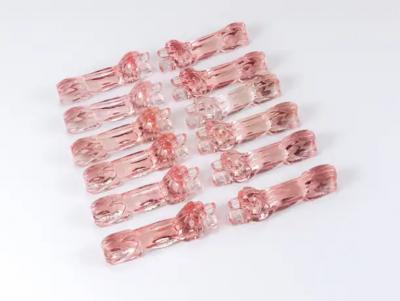 12 French Art Deco Dachshund Basset Hound Knife Rests Ros Glass France 1930s