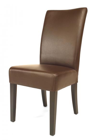 12 Mid Century Brown Parsons Side Chairs
