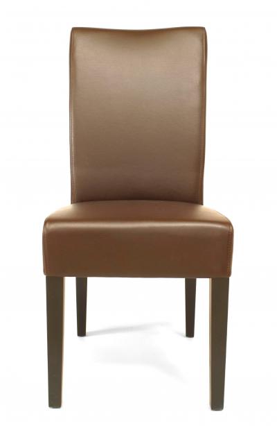 12 Mid Century Brown Parsons Side Chairs