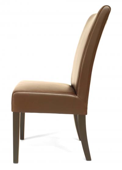 12 Mid Century Brown Parsons Side Chairs