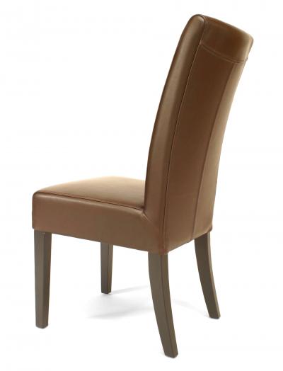 12 Mid Century Brown Parsons Side Chairs