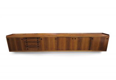 13 Danish Rosewood Wall Mount Sideboard