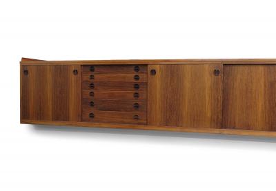 13 Danish Rosewood Wall Mount Sideboard