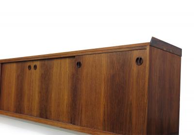 13 Danish Rosewood Wall Mount Sideboard