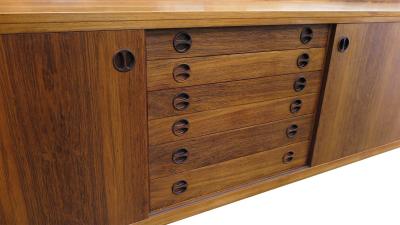 13 Danish Rosewood Wall Mount Sideboard