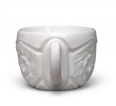 13 Piece American Art Deco Imperial Milk Glass Punch Bowl Set