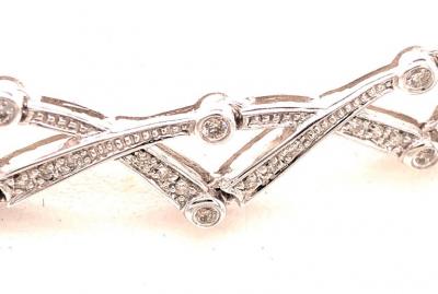 14 Karat Diamond Necklace 27 1 Grams Weight