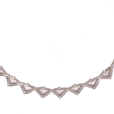 14 Karat Diamond Necklace 27 1 Grams Weight