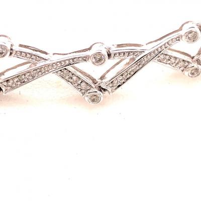 14 Karat Diamond Necklace 27 1 Grams Weight