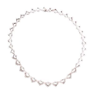14 Karat Diamond Necklace 27 1 Grams Weight