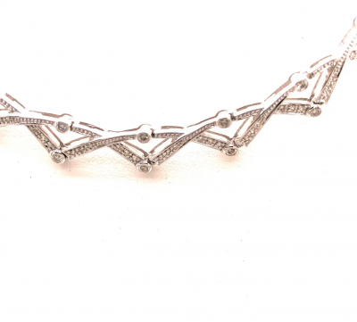 14 Karat Diamond Necklace 27 1 Grams Weight