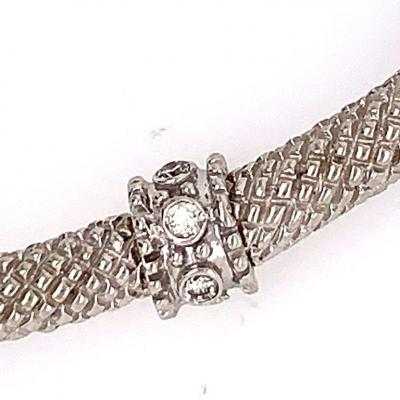 14 Karat Gold and Diamond Fancy Link Necklace 1 Carat Total Weighing 44 58 Grams