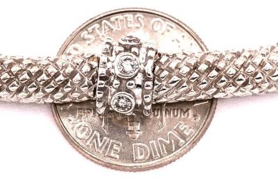 14 Karat Gold and Diamond Fancy Link Necklace 1 Carat Total Weighing 44 58 Grams