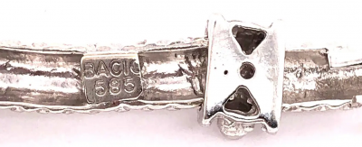 14 Karat Gold and Diamond Fancy Link Necklace 1 Carat Total Weighing 44 58 Grams