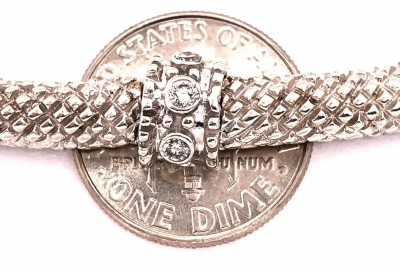 14 Karat Gold and Diamond Fancy Link Necklace 1 Carat Total Weighing 44 58 Grams