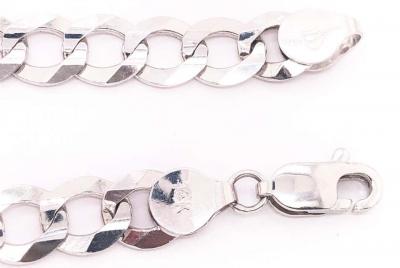 14 Karat Two Tone White and Yellow Gold Fancy Link Bracelet