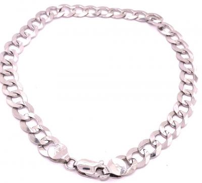 14 Karat Two Tone White and Yellow Gold Fancy Link Bracelet