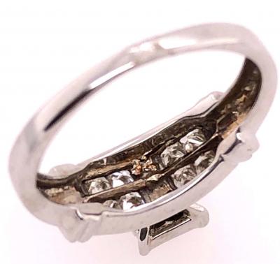 14 Karat White Gold Contemporary Ring 1 00 Total Diamond Weight