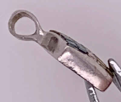 14 Karat White Gold Diamond and Sapphire Pendant