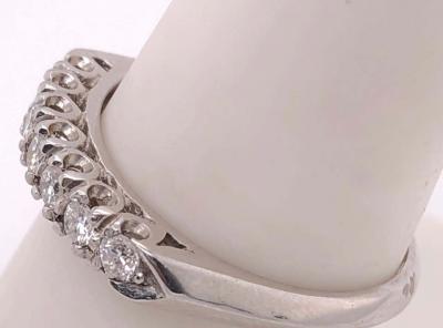 14 Karat White Gold Half Anniversary Diamond Bridal Wedding Ring Band