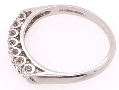 14 Karat White Gold Half Anniversary Diamond Bridal Wedding Ring Band