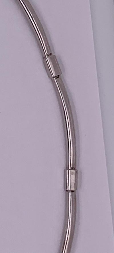 14 Karat White Gold Necklace 1 50 Carat Chain 21 83 Grams