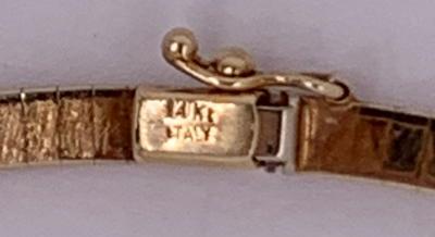 14 Karat Yellow Gold Coin Pendant Necklace 32 Grams Total Italy