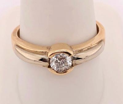 14 Karat Yellow Gold Engagement Bridal Ring 0 50 Total Diamond Weight