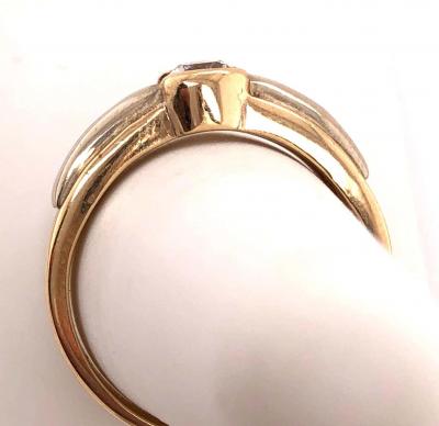 14 Karat Yellow Gold Engagement Bridal Ring 0 50 Total Diamond Weight