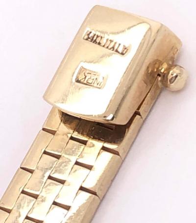14 Karat Yellow Gold Fancy Link Flat Bracelet