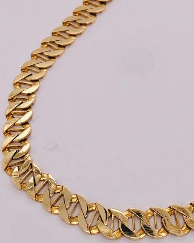 14 Karat Yellow Gold Fancy Link Necklace