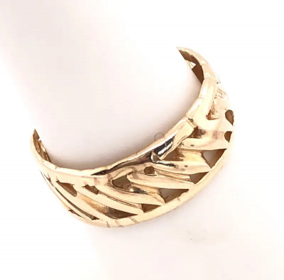 14 Karat Yellow Gold Freestyle Band Wedding Ring