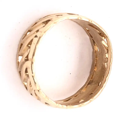 14 Karat Yellow Gold Freestyle Band Wedding Ring