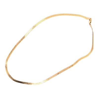 14 Karat Yellow Gold Snake Necklace