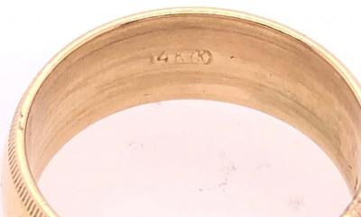 14 Karat Yellow Gold Wedding Ring Band