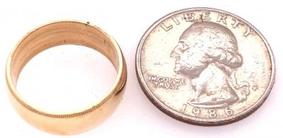 14 Karat Yellow Gold Wedding Ring Band