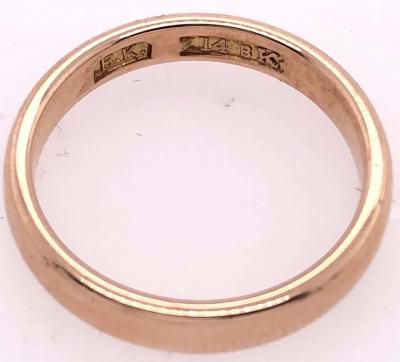14 Karat Yellow Gold Wedding Ring Bridal Band