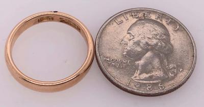 14 Karat Yellow Gold Wedding Ring Bridal Band